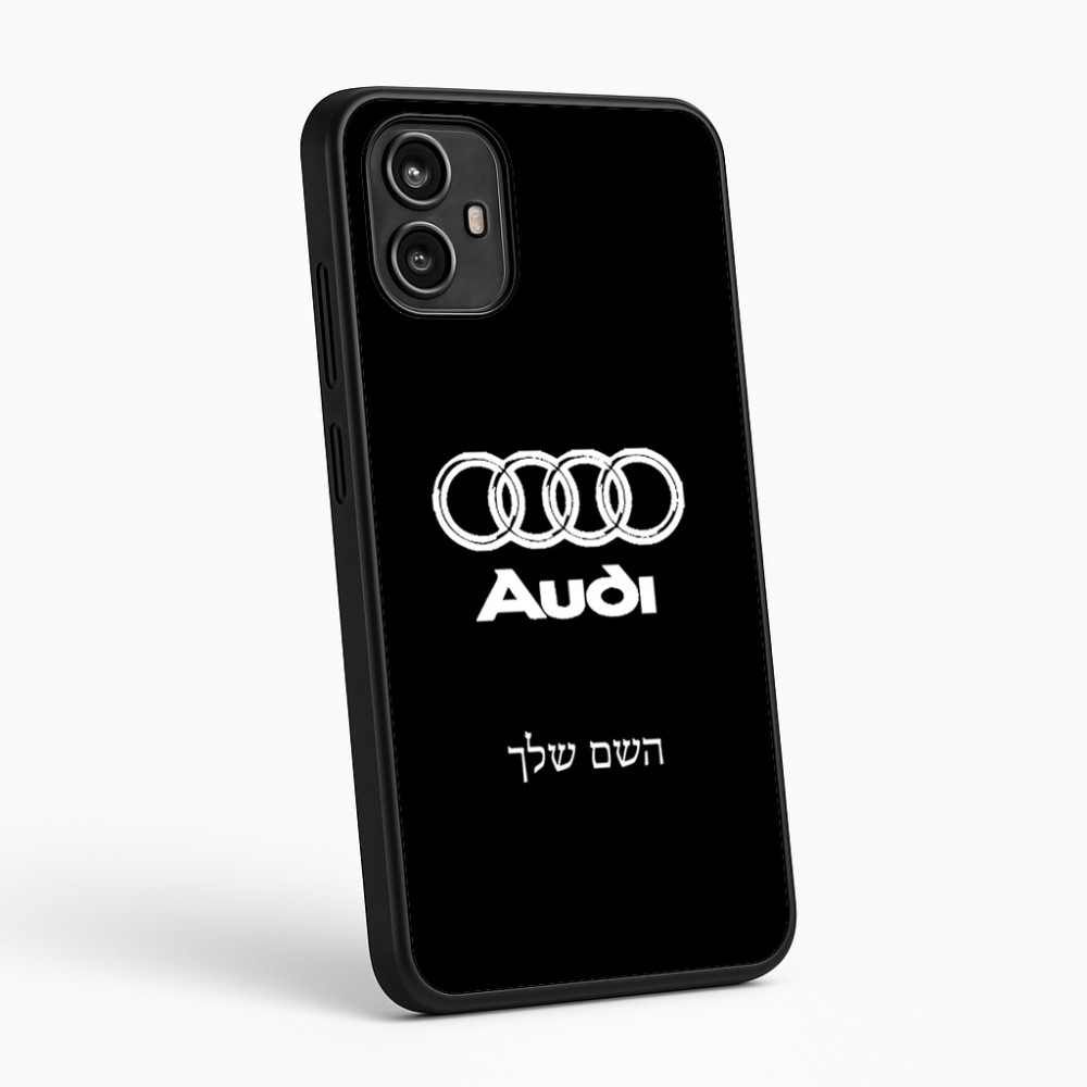 כיסוי בעיצוב אישי עם השם שלך לדגם - Motorola Moto G54 בעיצוב אאודי