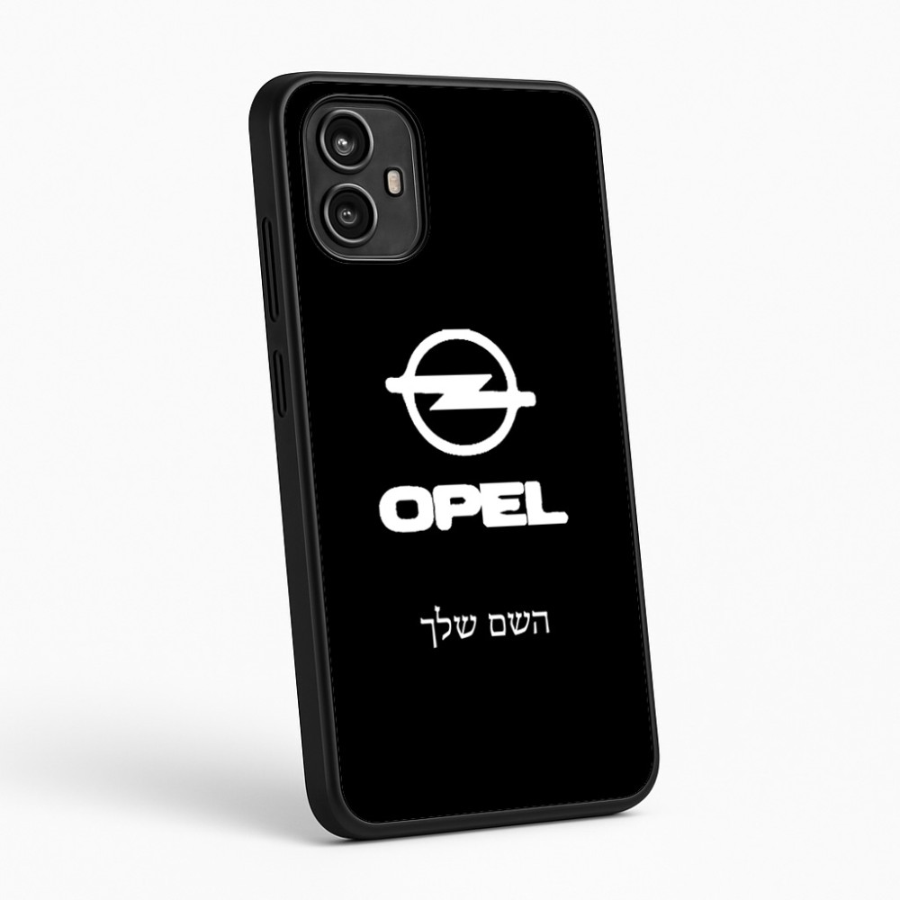 כיסוי בעיצוב אישי עם השם שלך לדגם - Motorola Moto G54 בעיצוב אופל