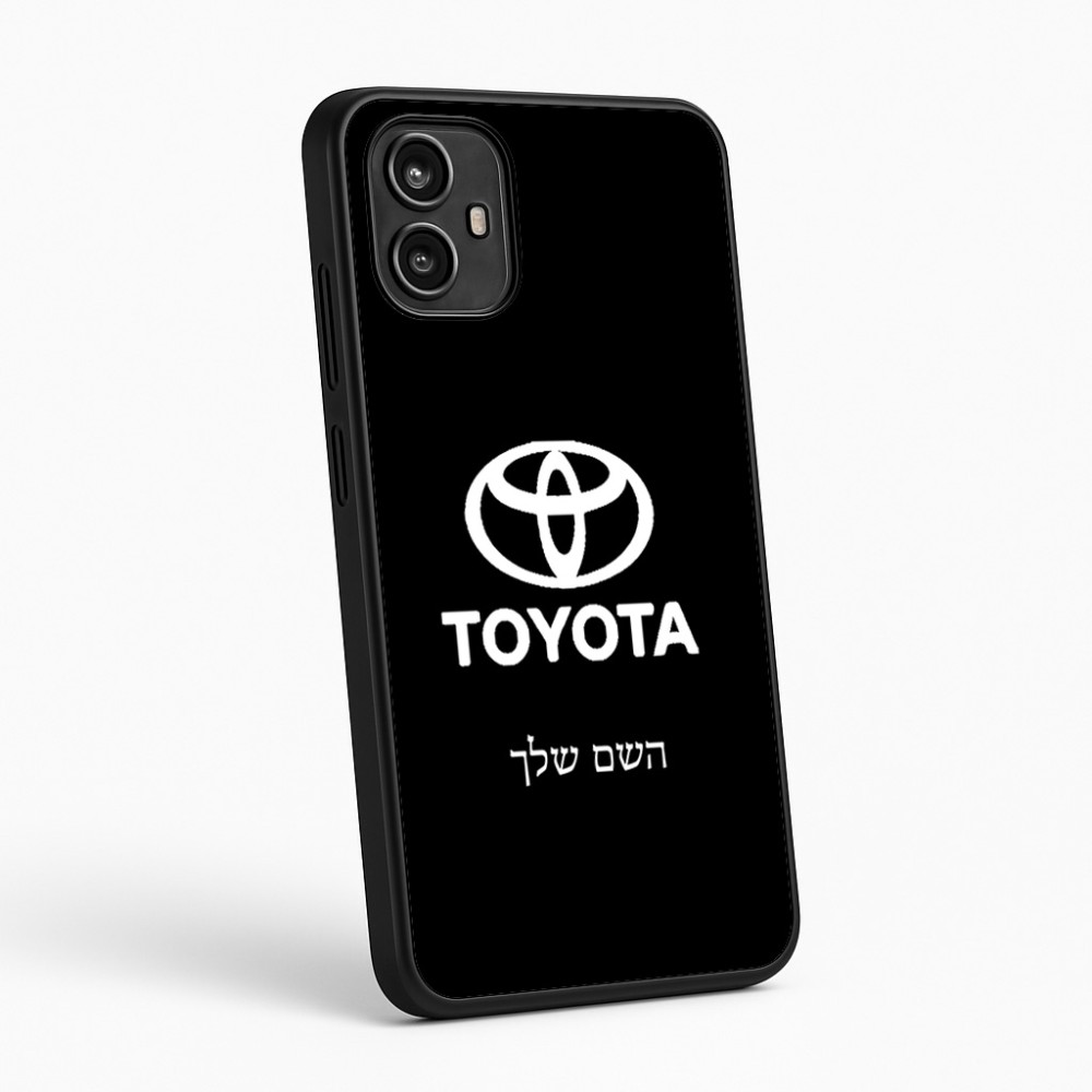 כיסוי בעיצוב אישי עם השם שלך לדגם - Motorola Moto G54 בעיצוב טויוטה