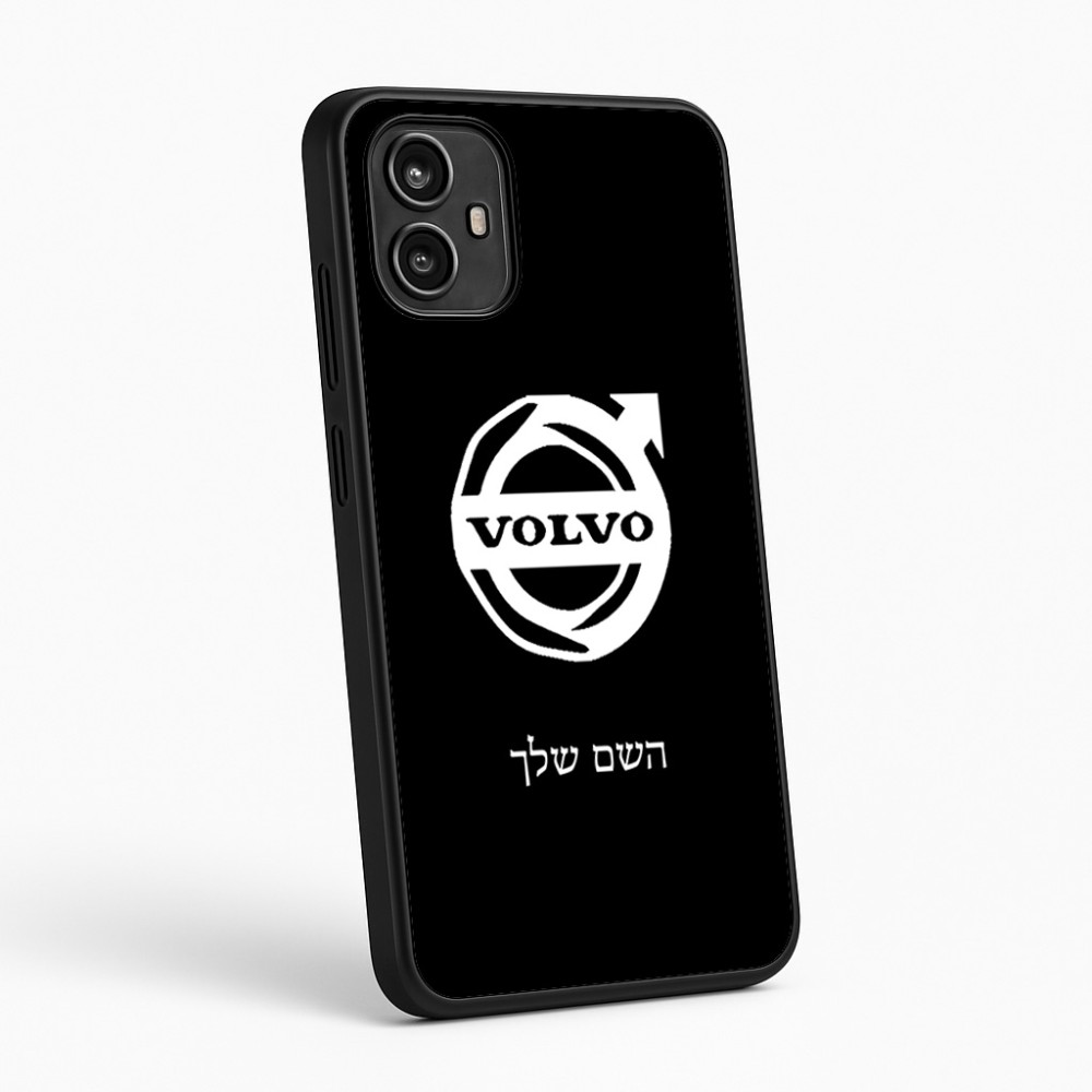 כיסוי בעיצוב אישי עם השם שלך לדגם - Motorola Moto G54 בעיצוב וולוו