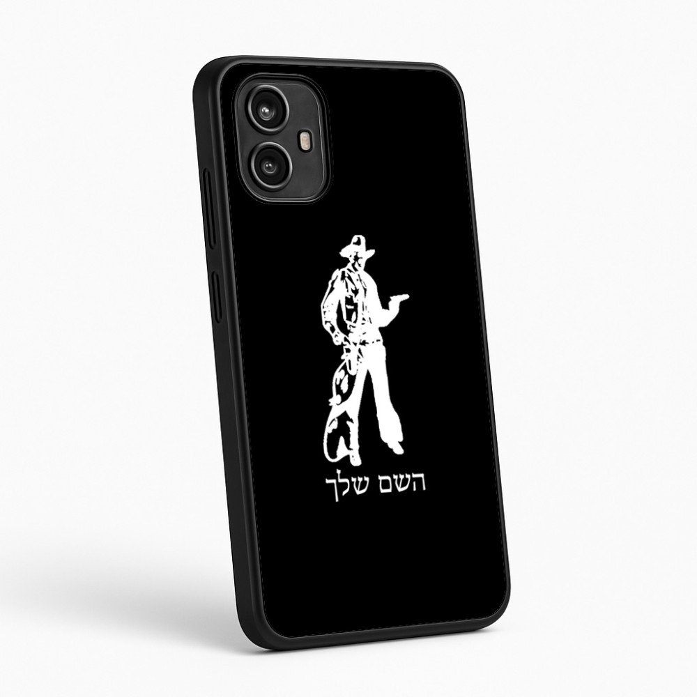 כיסוי בעיצוב אישי עם השם שלך לדגם - Motorola Moto G54 בעיצוב קאובוי המערב הפרוע