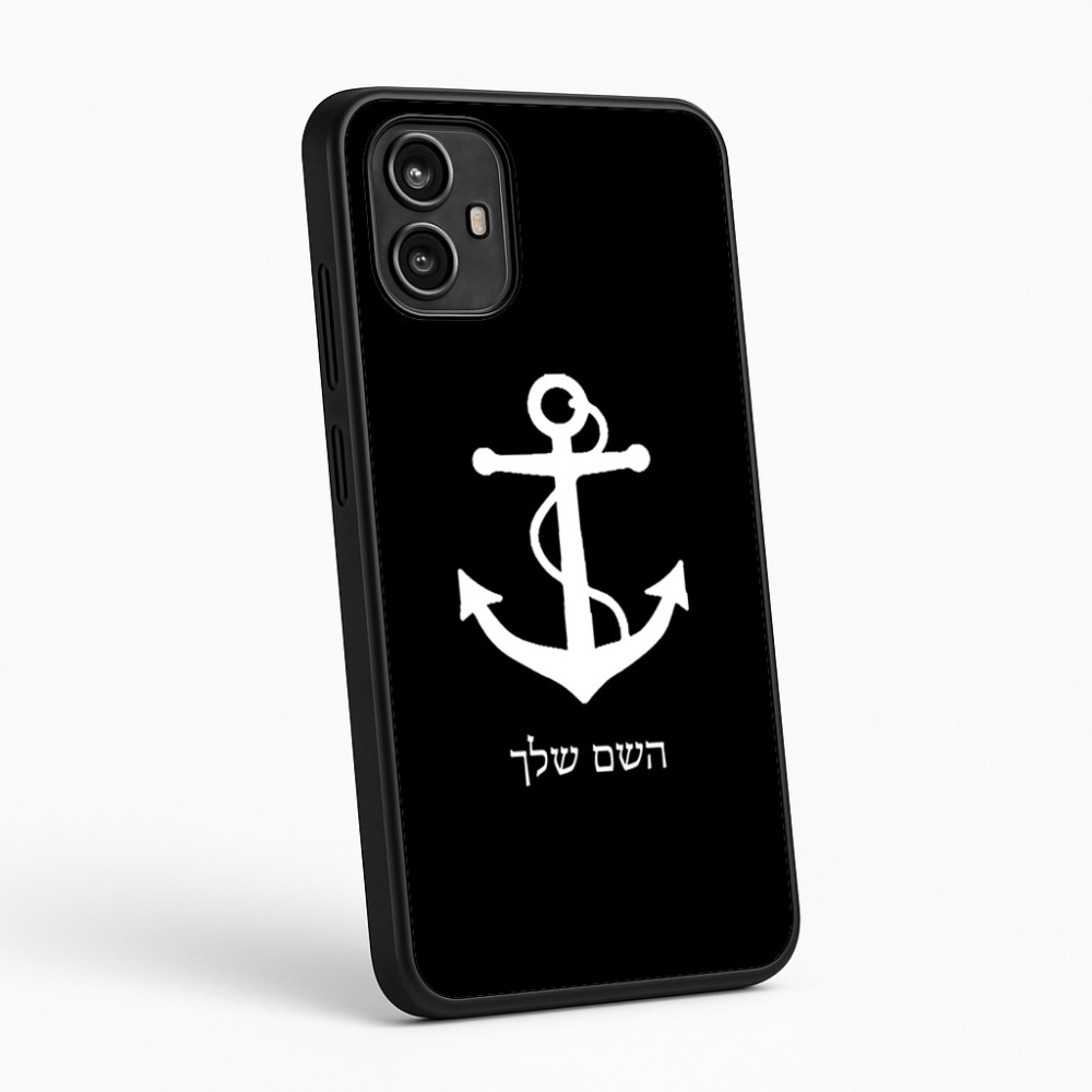 כיסוי בעיצוב אישי עם השם שלך לדגם - Motorola Moto G54 בעיצוב לעגן