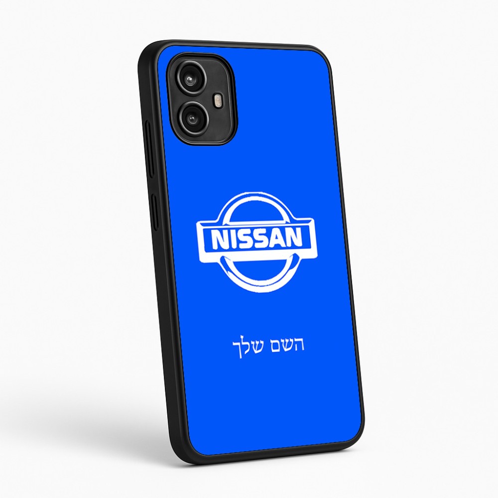 כיסוי בעיצוב אישי עם השם שלך לדגם - Motorola Moto G54 בעיצוב ניסאן