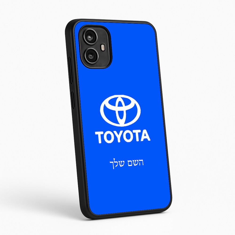 כיסוי בעיצוב אישי עם השם שלך לדגם - Motorola Moto G54 בעיצוב טויוטה