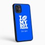 כיסוי בעיצוב אישי עם השם שלך לדגם - Motorola Moto G54 בעיצוב נשקי את חבר שלי