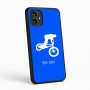 כיסוי בעיצוב אישי עם השם שלך לדגם - Motorola Moto G54 בעיצוב רוכב אופניים