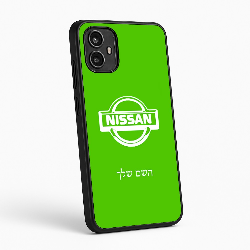 כיסוי בעיצוב אישי עם השם שלך לדגם - Motorola Moto G54 בעיצוב ניסאן