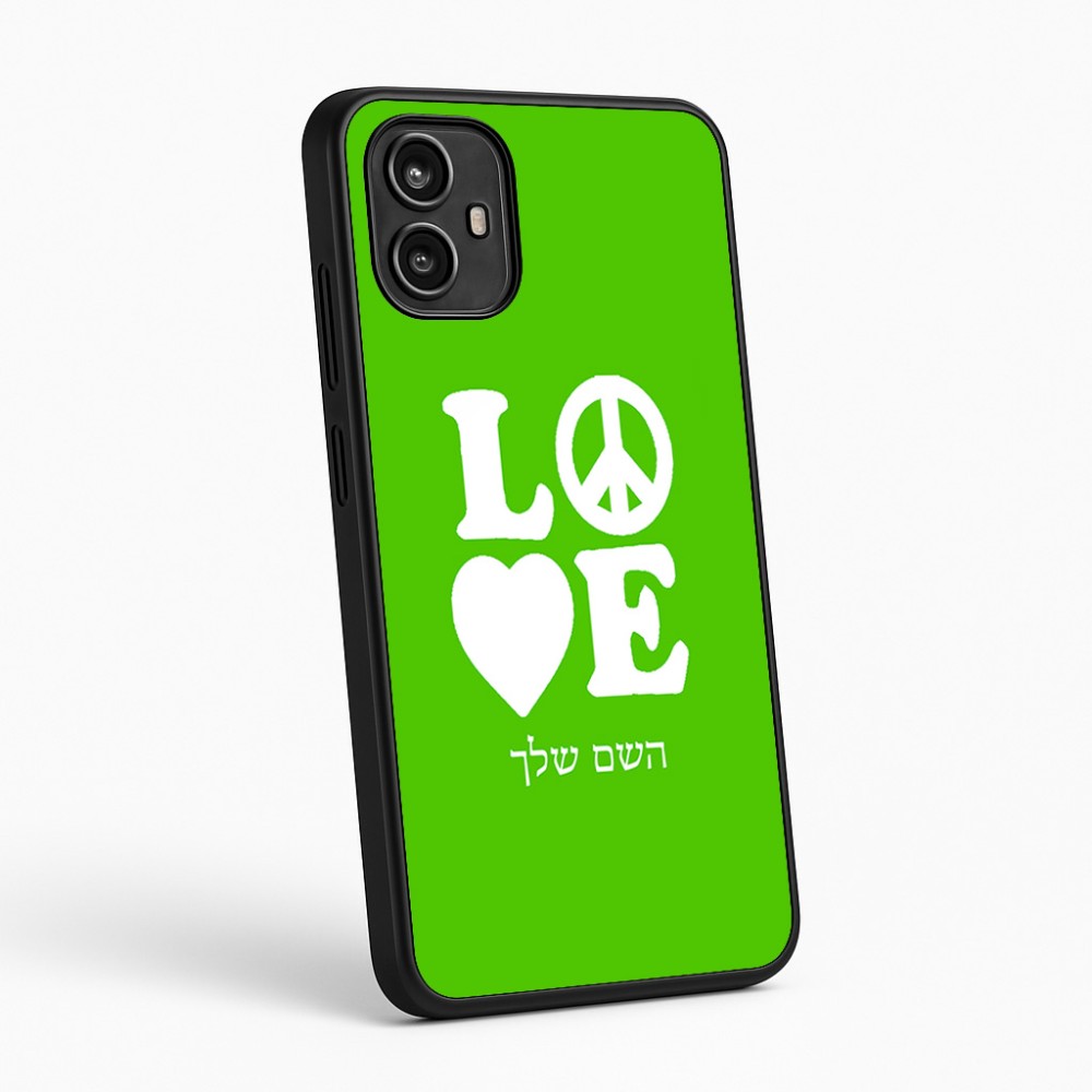 כיסוי בעיצוב אישי עם השם שלך לדגם - Motorola Moto G54 בעיצוב אהבה
