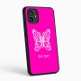 כיסוי בעיצוב אישי עם השם שלך לדגם - Motorola Moto G54 בעיצוב פרפר
