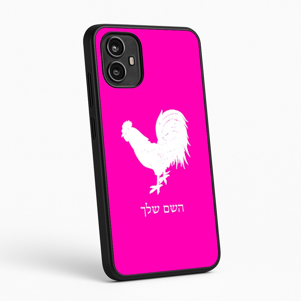 כיסוי בעיצוב אישי עם השם שלך לדגם - Motorola Moto G54 בעיצוב תרנגול