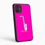כיסוי בעיצוב אישי עם השם שלך לדגם - Motorola Moto G54 בעיצוב סקסופון