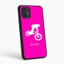 כיסוי בעיצוב אישי עם השם שלך לדגם - Motorola Moto G54 בעיצוב רוכב אופניים