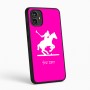 כיסוי בעיצוב אישי עם השם שלך לדגם - Motorola Moto G54 בעיצוב שחקן פולו - סוס
