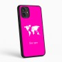 כיסוי בעיצוב אישי עם השם שלך לדגם - Motorola Moto G54 בעיצוב מפת העולם