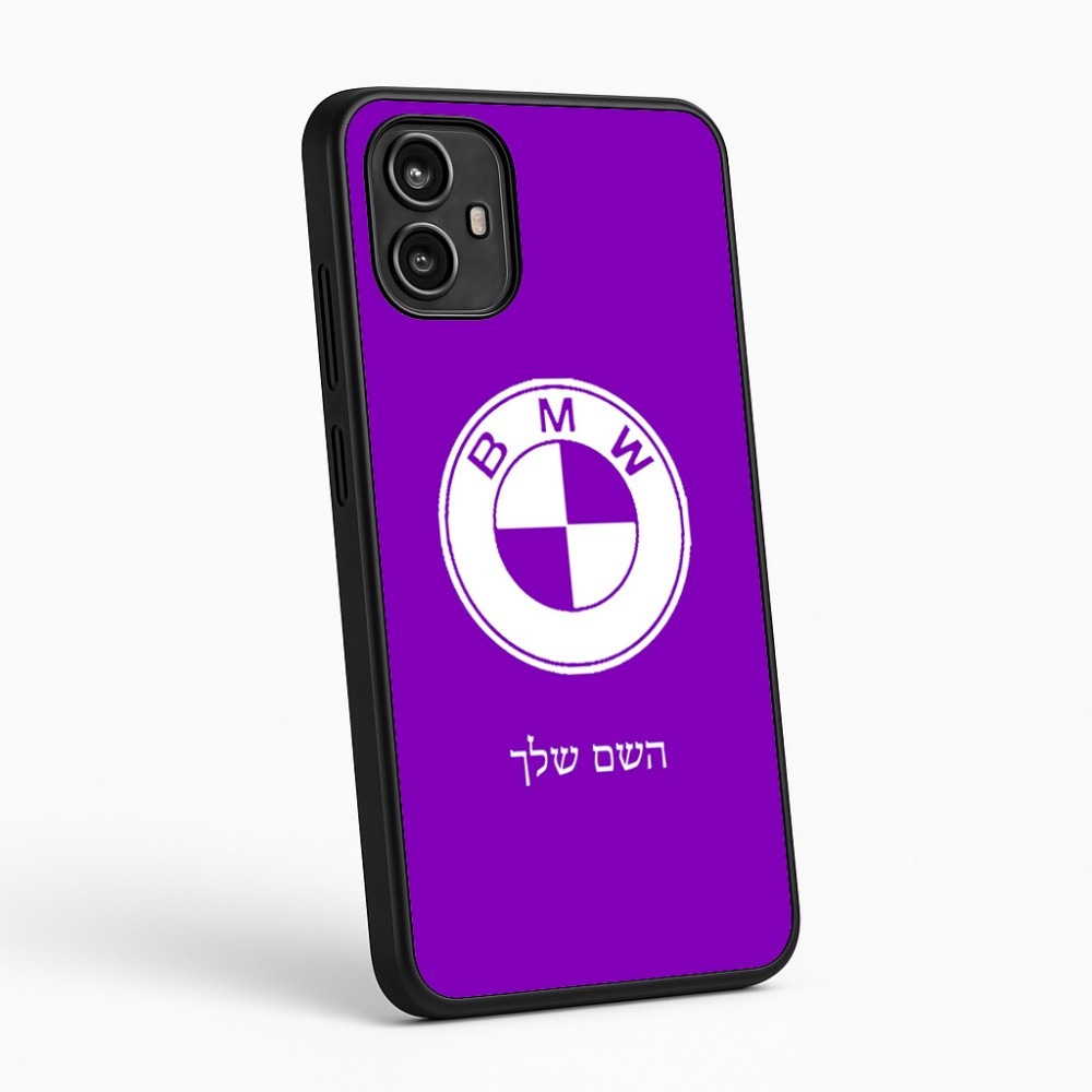 כיסוי בעיצוב אישי עם השם שלך לדגם - Motorola Moto G54 בעיצוב ב.מ.וו