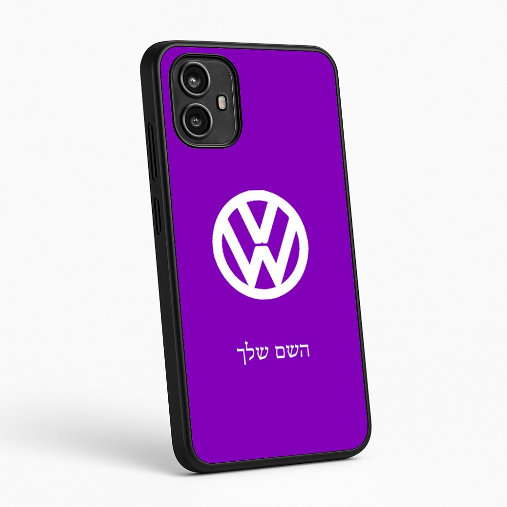 כיסוי בעיצוב אישי עם השם שלך לדגם - Motorola Moto G54 בעיצוב פולקסווגן