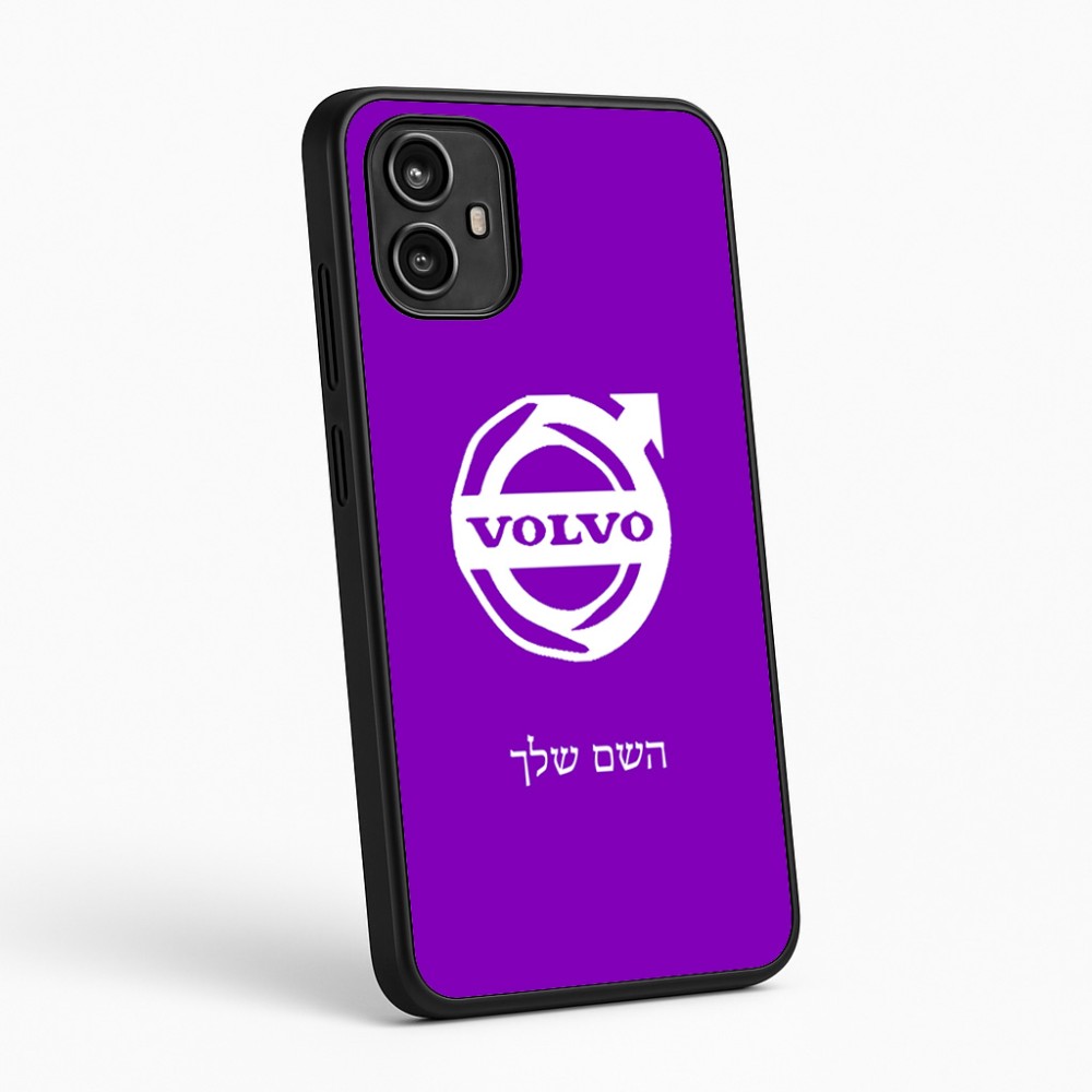 כיסוי בעיצוב אישי עם השם שלך לדגם - Motorola Moto G54 בעיצוב וולוו