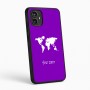 כיסוי בעיצוב אישי עם השם שלך לדגם - Motorola Moto G54 בעיצוב מפת העולם