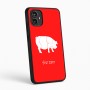 כיסוי בעיצוב אישי עם השם שלך לדגם - Motorola Moto G54 בעיצוב חזיר