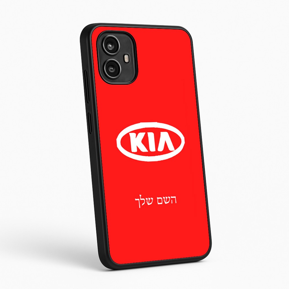 כיסוי בעיצוב אישי עם השם שלך לדגם - Motorola Moto G54 בעיצוב קיה