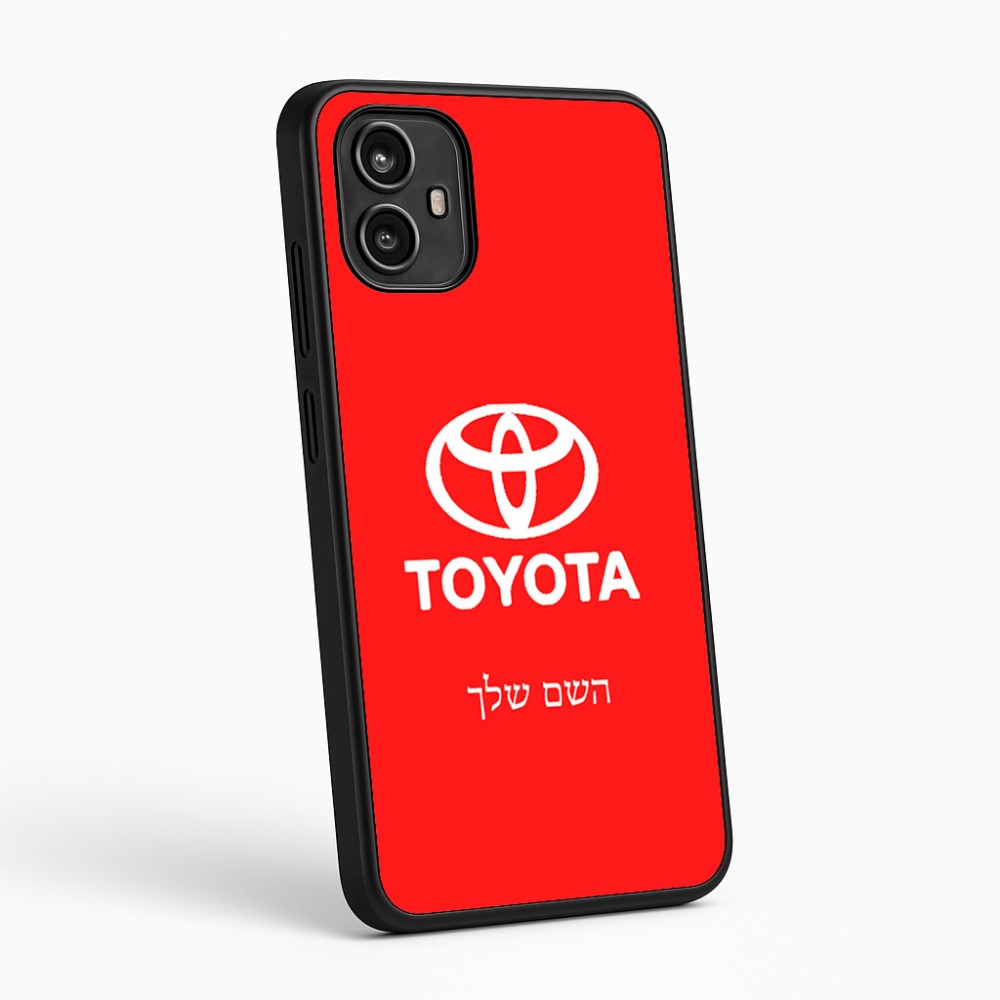 כיסוי בעיצוב אישי עם השם שלך לדגם - Motorola Moto G54 בעיצוב טויוטה