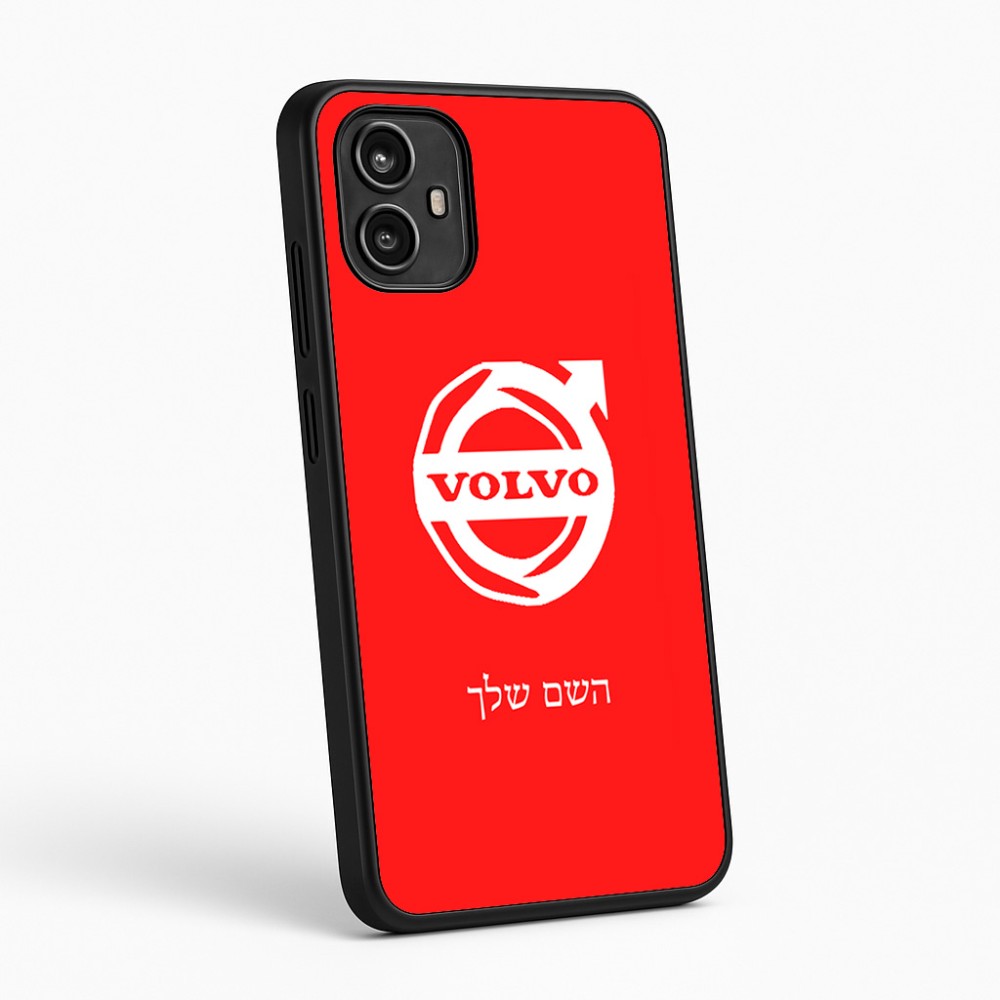 כיסוי בעיצוב אישי עם השם שלך לדגם - Motorola Moto G54 בעיצוב וולוו