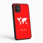 כיסוי בעיצוב אישי עם השם שלך לדגם - Motorola Moto G54 בעיצוב מפת העולם