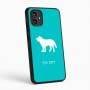 כיסוי בעיצוב אישי עם השם שלך לדגם - Motorola Moto G54 בעיצוב כלב