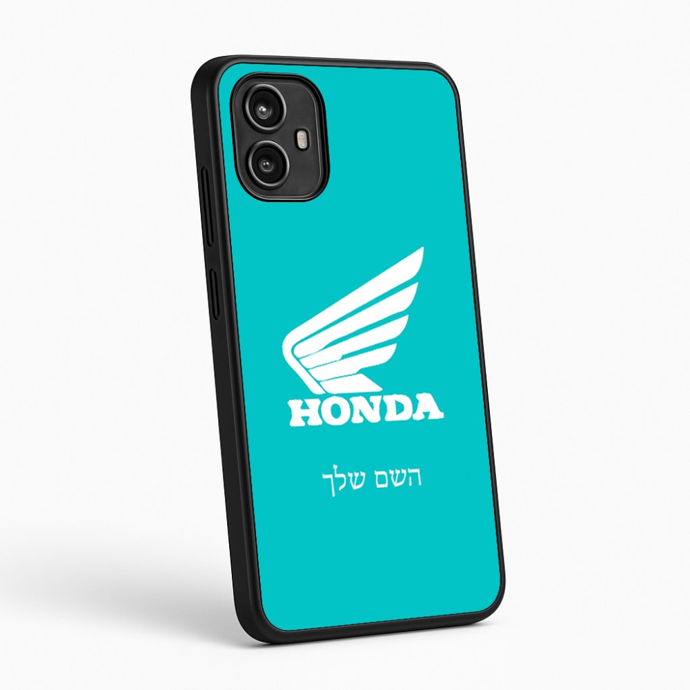 כיסוי בעיצוב אישי עם השם שלך לדגם - Motorola Moto G54 בעיצוב הונדה