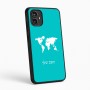 כיסוי בעיצוב אישי עם השם שלך לדגם - Motorola Moto G54 בעיצוב מפת העולם