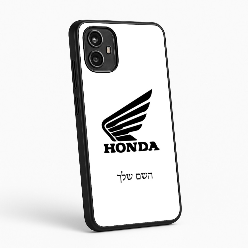 כיסוי בעיצוב אישי עם השם שלך לדגם - Motorola Moto G54 בעיצוב הונדה