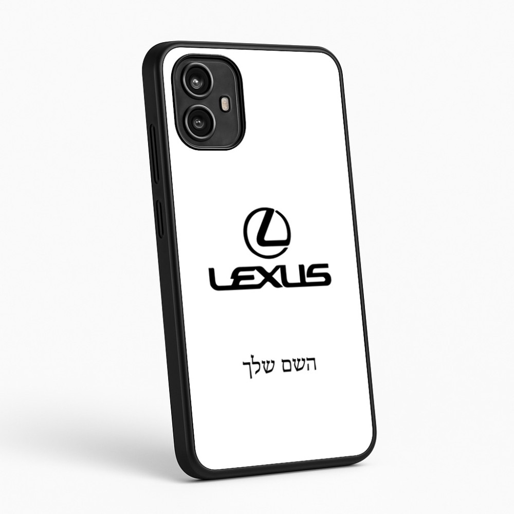 כיסוי בעיצוב אישי עם השם שלך לדגם - Motorola Moto G54 בעיצוב לקסוס