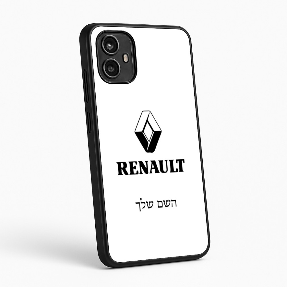 כיסוי בעיצוב אישי עם השם שלך לדגם - Motorola Moto G54 בעיצוב רנו