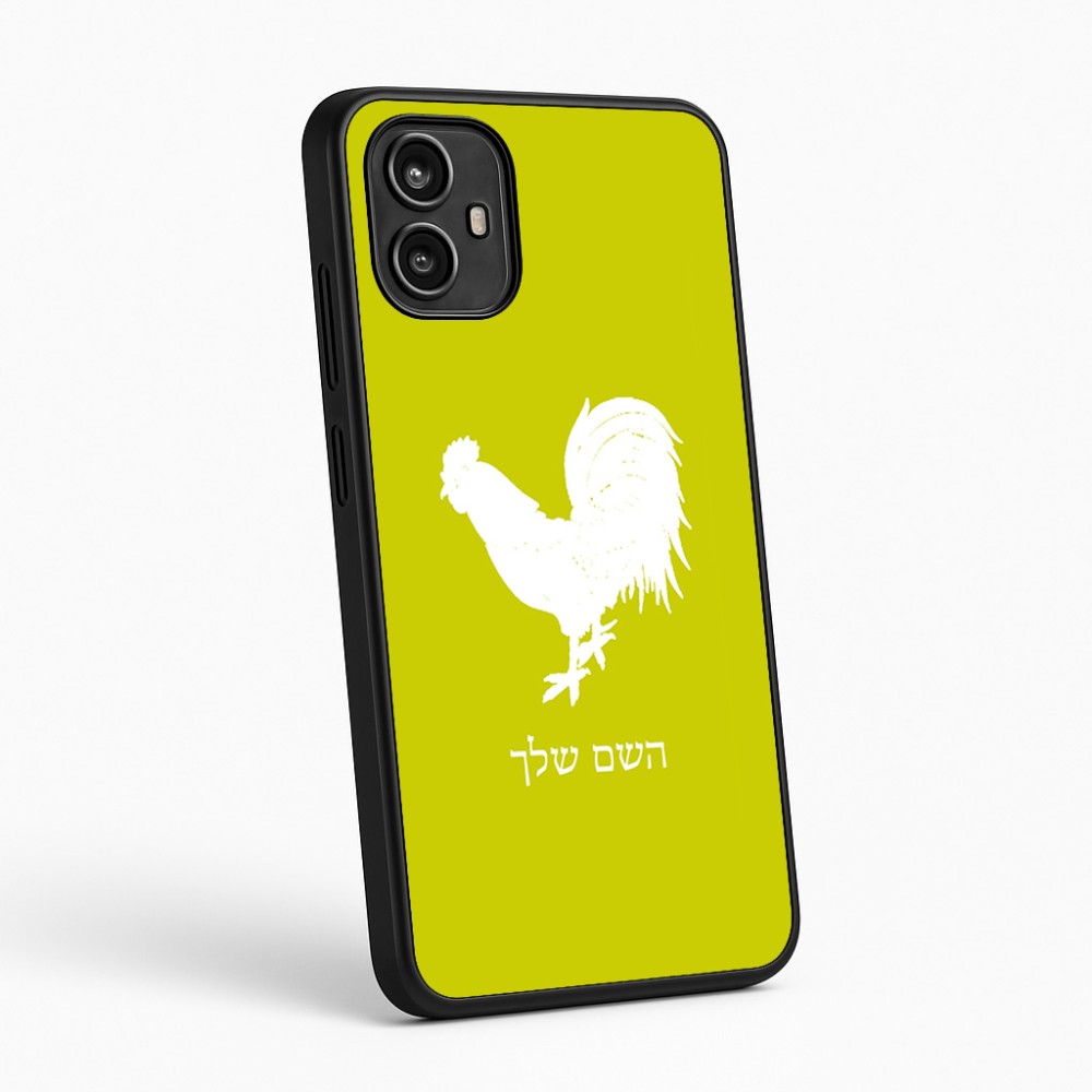 כיסוי בעיצוב אישי עם השם שלך לדגם - Motorola Moto G54 בעיצוב תרנגול