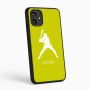 כיסוי בעיצוב אישי עם השם שלך לדגם - Motorola Moto G54 בעיצוב שחקן בייסבול