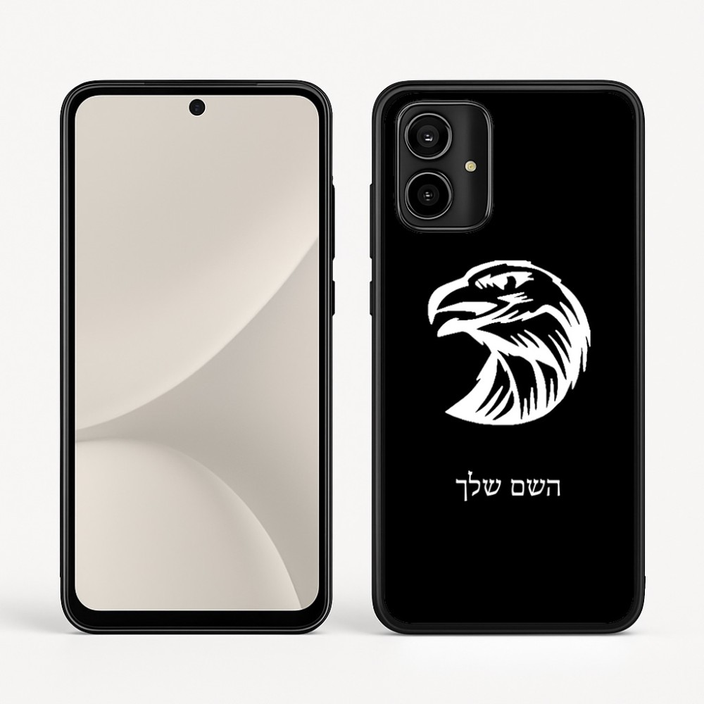 כיסוי בעיצוב אישי עם השם שלך לדגם - Motorola Moto G54 בעיצוב ראש נשר