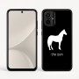 כיסוי בעיצוב אישי עם השם שלך לדגם - Motorola Moto G54 בעיצוב סוס