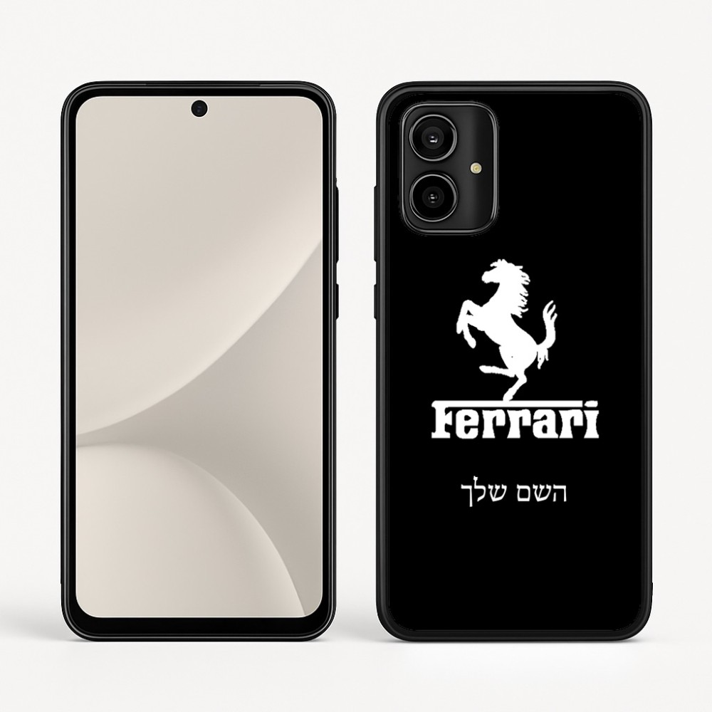 כיסוי בעיצוב אישי עם השם שלך לדגם - Motorola Moto G54 בעיצוב פרארי