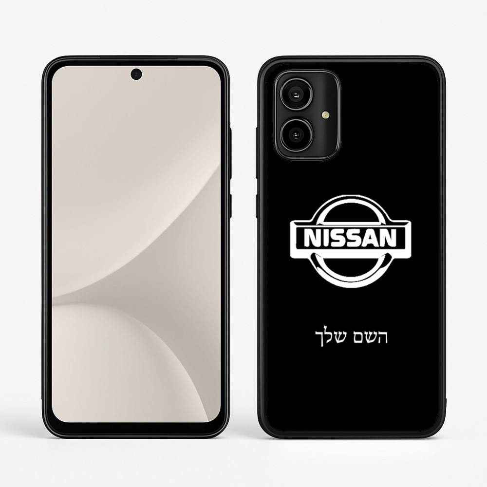 כיסוי בעיצוב אישי עם השם שלך לדגם - Motorola Moto G54 בעיצוב ניסאן