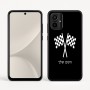 כיסוי בעיצוב אישי עם השם שלך לדגם - Motorola Moto G54 בעיצוב דגל המירוץ