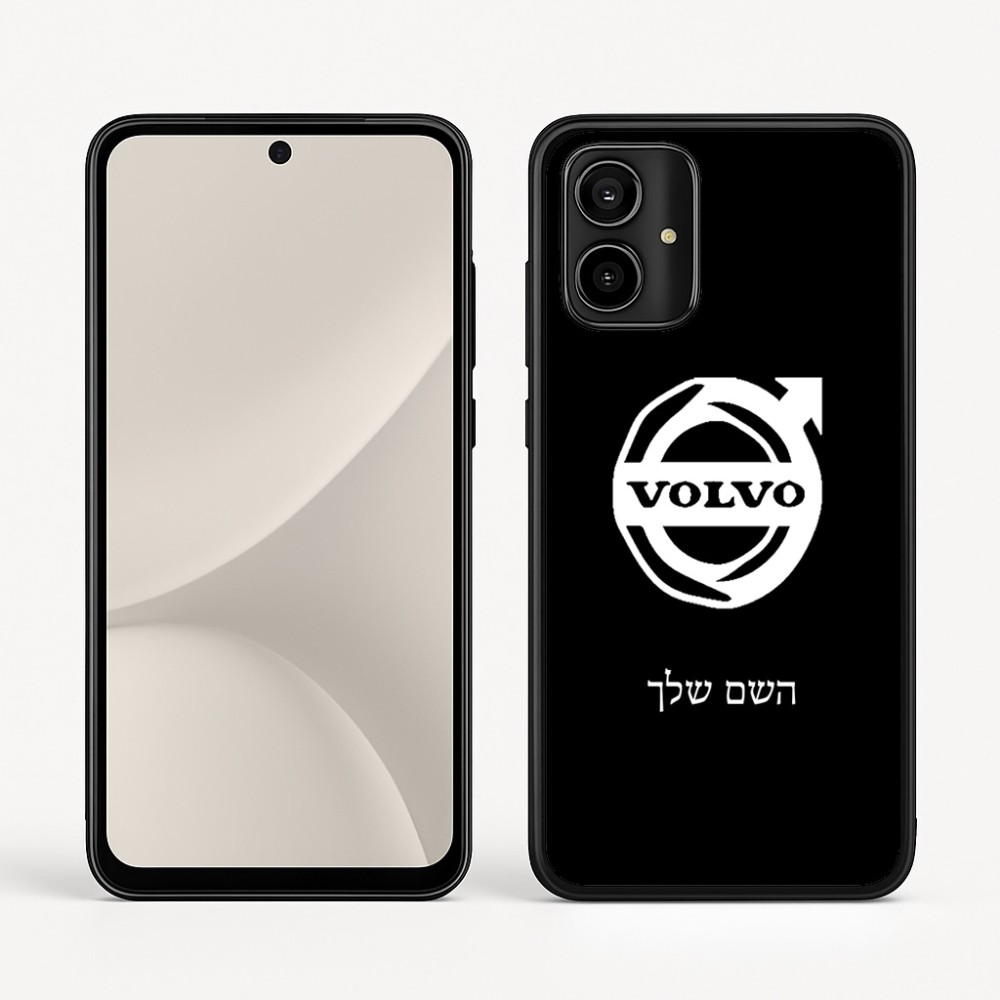כיסוי בעיצוב אישי עם השם שלך לדגם - Motorola Moto G54 בעיצוב וולוו