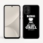 כיסוי בעיצוב אישי עם השם שלך לדגם - Motorola Moto G54 בעיצוב מלך הגריל