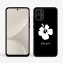 כיסוי בעיצוב אישי עם השם שלך לדגם - Motorola Moto G54 בעיצוב פרח היביסקוס