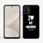 כיסוי בעיצוב אישי עם השם שלך לדגם - Motorola Moto G54 בעיצוב אוהב את החברה שלי