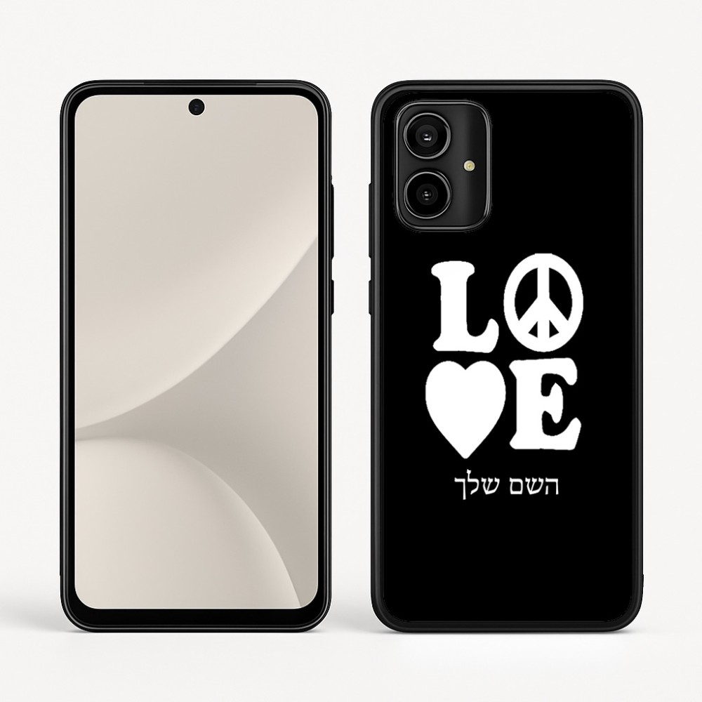 כיסוי בעיצוב אישי עם השם שלך לדגם - Motorola Moto G54 בעיצוב אהבה