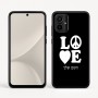 כיסוי בעיצוב אישי עם השם שלך לדגם - Motorola Moto G54 בעיצוב אהבה