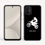 כיסוי בעיצוב אישי עם השם שלך לדגם - Motorola Moto G54 בעיצוב מוטוקרוס