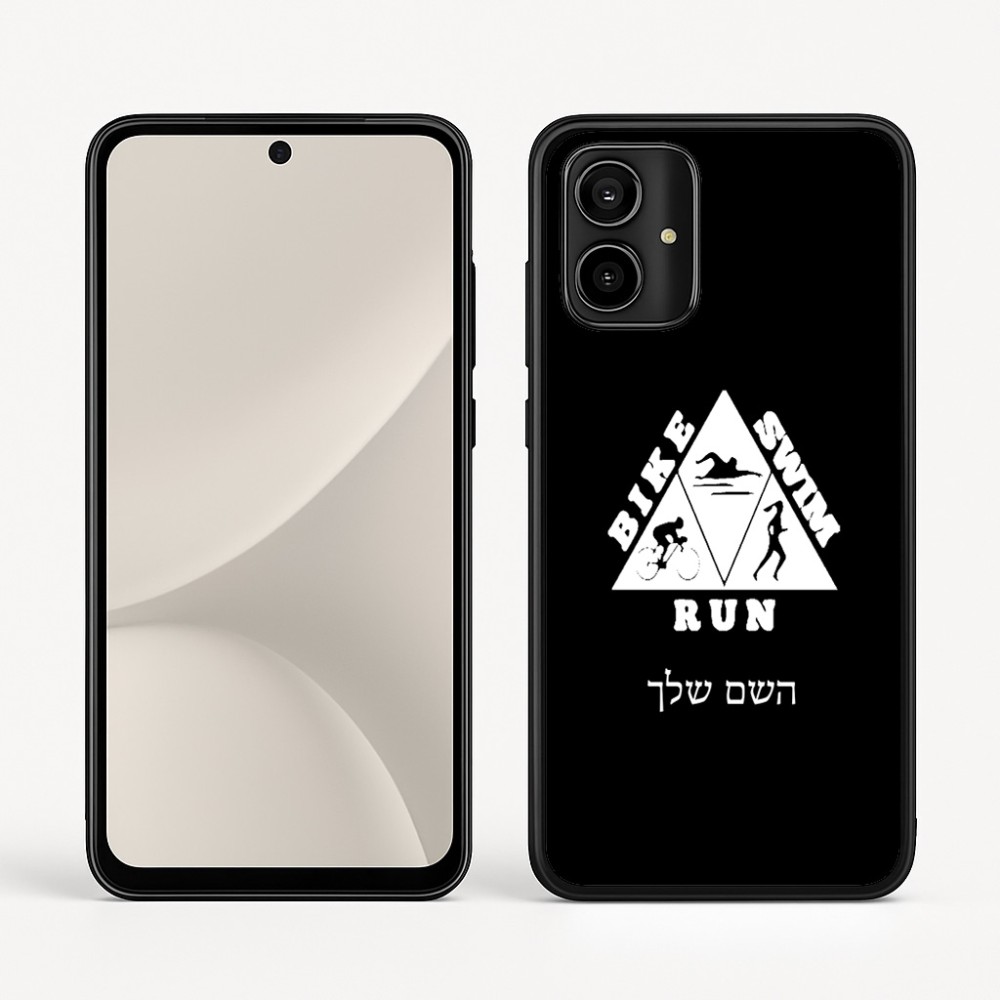 כיסוי בעיצוב אישי עם השם שלך לדגם - Motorola Moto G54 בעיצוב טריאתלון