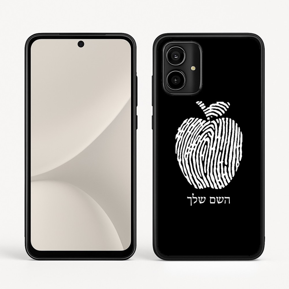 כיסוי בעיצוב אישי עם השם שלך לדגם - Motorola Moto G54 בעיצוב הדפס תפוח