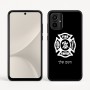 כיסוי בעיצוב אישי עם השם שלך לדגם - Motorola Moto G54 בעיצוב כבאי - תגית